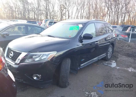 2014 Nissan Pathfinder Hybrid Sl from USA, damaged, VIN 5N1CR2MM7EC644446